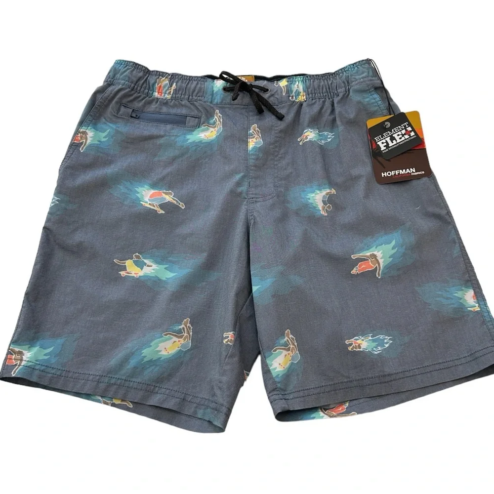 Element Swim Shorts Hoffman Arroyo Neon Blue NWT Men’s Size Medium